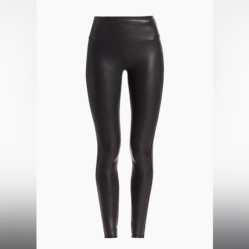 SPANX Faux Leather Black Leggings
